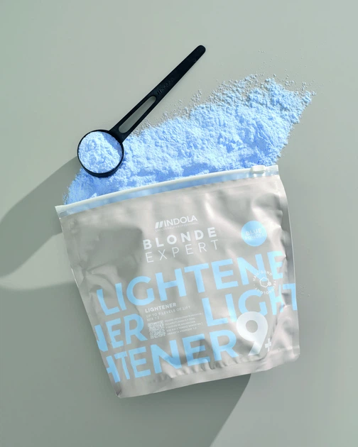 Пудра для знебарвлення волосся Indola Blonde Expert Lightener 9+ Blue 450 г (4067971102856) - зображення 2