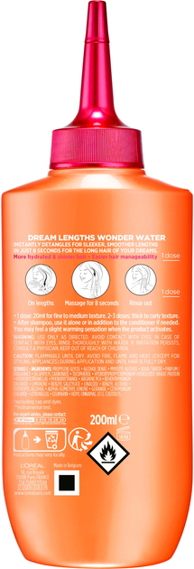 Ламелярна вода L'Oreal Paris Elseve Dream Long Wonder Water для блиску та розгладження волосся 200 мл (3600523970636) - зображення 2