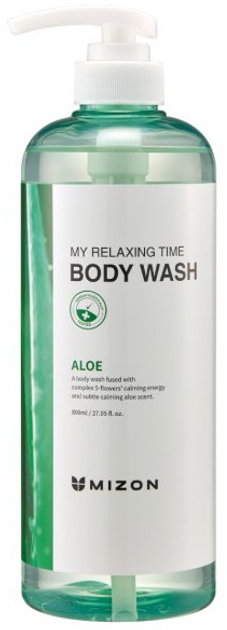 Żel pod prysznic Mizon My Relaxing Time Aloe z aloesem 800 ml (8809132968927) - obraz 1