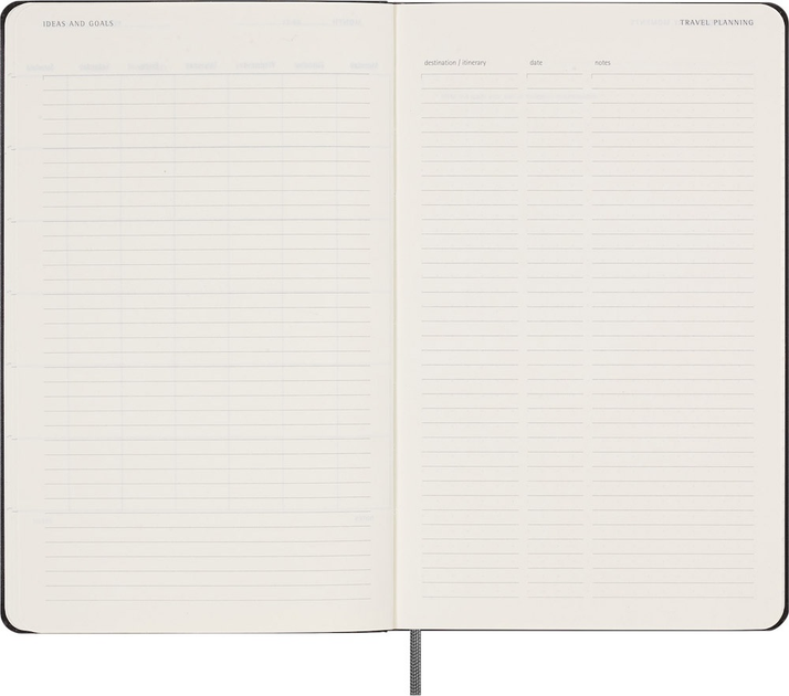 Dziennik tygodniowy Moleskine z miejscem na datę 13 x 21 cm 144 strony czarny (8056598857122) - obraz 7