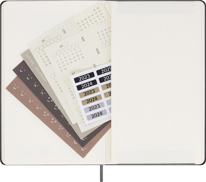 Dziennik tygodniowy Moleskine z miejscem na datę 13 x 21 cm 144 strony czarny (8056598857122) - obraz 12