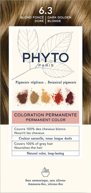 Krem-farba Phyto Color № 6.3 Dark Golden Blonde (3338221002662) - obraz 1