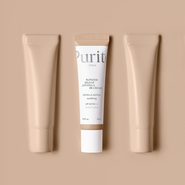 Krem BB Purito Seoul Wonder Releaf Centella SPF 30 PA+++ 21 Light Beige 30 ml (8809563103690) - obraz 3