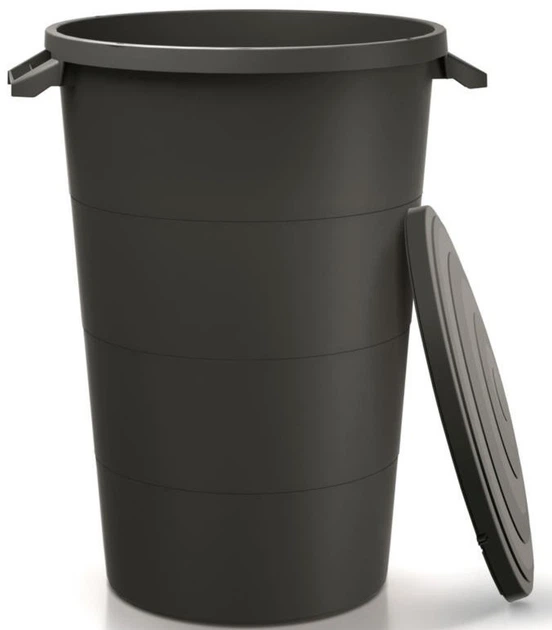 Kosz na śmieci Prosperplast Smooth 80 l Czarny (5905197463346) - obraz 3