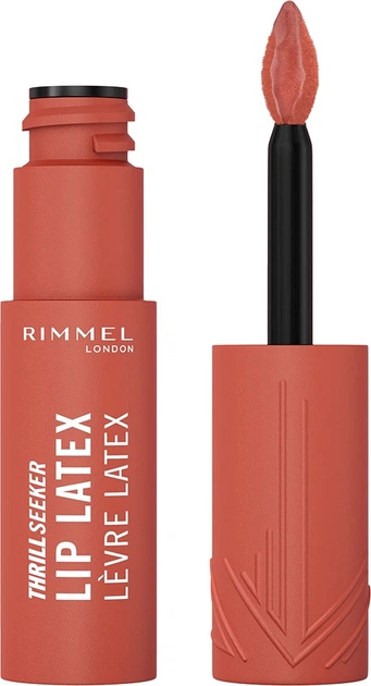 Szminka Rimmel Thrillseeker Lip Latex 200 So Peachy 6 ml (3616305500205) - obraz 1