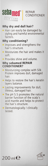 Кондиціонер для волосся Sebamed відновлювальний 200 мл (4103040119896) - зображення 5