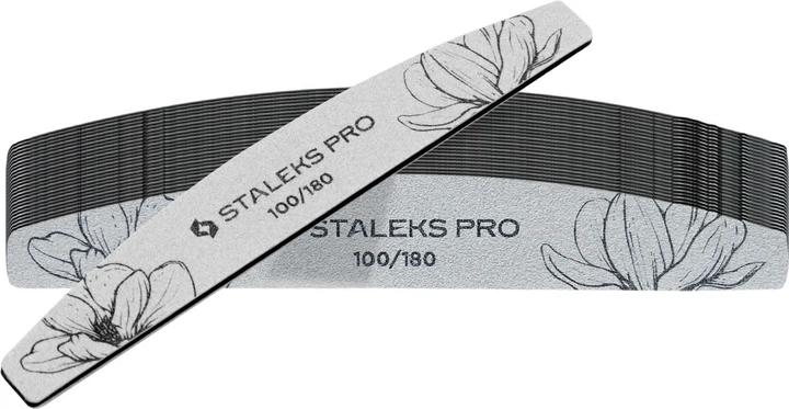 Pilnik półksiężyc mineralny Staleks Pro Expert 40 100/180 grit 25 szt (4820241067534) - obraz 1