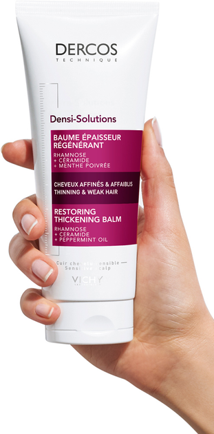 Бальзам-кондиціонер Vichy Dercos Densi-Solutions для відновлення густоти й об'єму ослабленого волосся 200 мл (3337875677967) - зображення 4