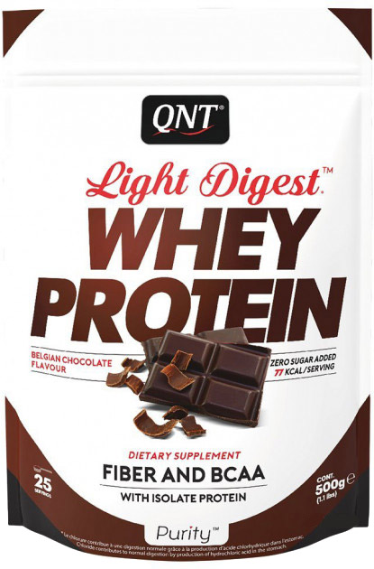 Протеин QNT Light Digest Whey Protein 500 г Бельгийский шоколад ...