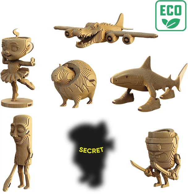 Картонный конструктор Cartonic 3D Puzzle Surprise Tralalero