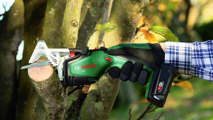 Акумуляторна садова пила Bosch KEO + 1 акумулятор PBA 18V 2 А·год + Полотно по дереву Top for Wood S644D + Зарядний пристрій AL 18V - 20 (0600861A00) - зображення 6
