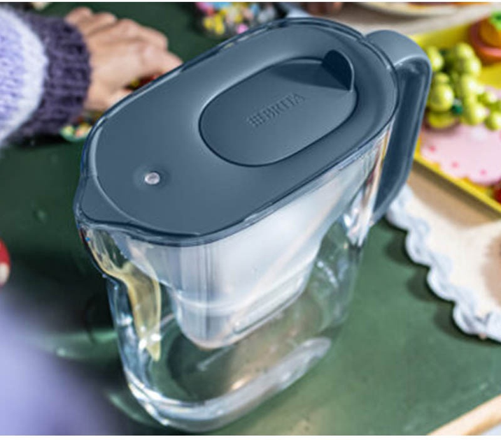 Dzbanek filtrujący Brita Style Essential MxPro 2.4 l Szaro-niebieski (1058042) - obraz 2