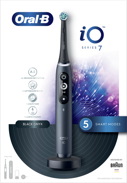 Elektryczna szczoteczka do zębów Oral-B iO Series 7 Czarna - obraz 3