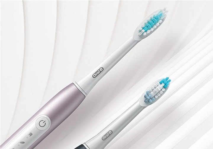 Набір електричних зубних щіток Oral-B Pulsonic Slim Luxe 4900 Чорна/Рожева - зображення 10