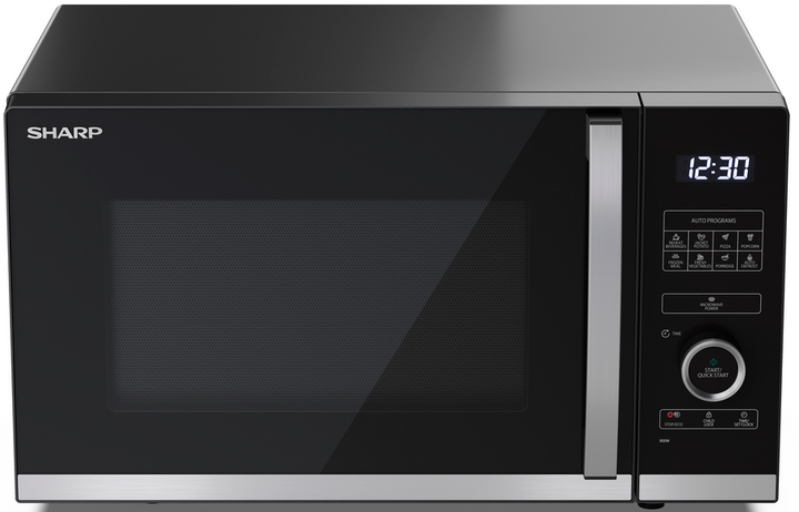 Kuchenka mikrofalowa Sharp QS254AEB Czarna (YC-QS254AE-B) - obraz 2