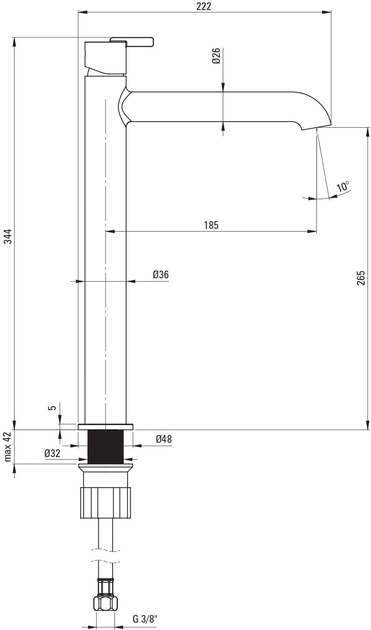 Bateria zlewozmywakowa Deante Silia BQS-F20K - obraz 2