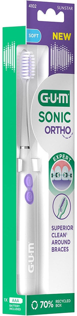 Електрична зубна щітка GUM Sonic Ortho (30019) - зображення 2