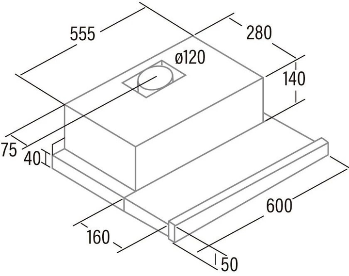 Okap kuchenny Cata TF-5260 WH - obraz 2