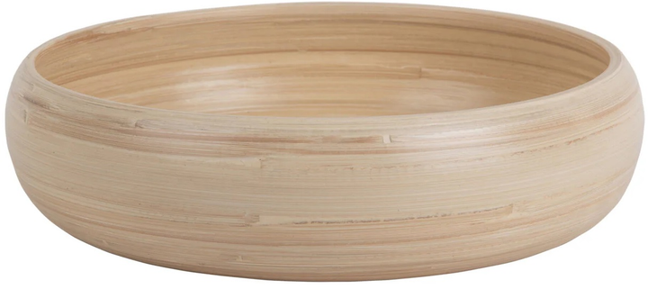 Miska na sałatkę Present Time Puro bambukowa 30 cm (8714302746710) - obraz 1