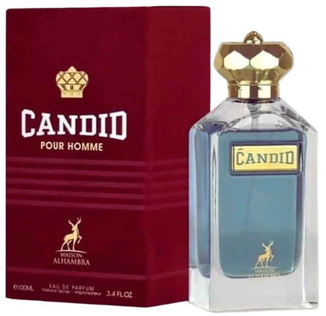 Парфумована вода для чоловіків Alhambra Candid Pour Homme 100 мл (6290360590653) - зображення 2