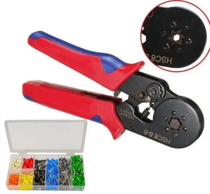 Обжимные клещи для обжима наконечников 0,25-6 мм2 AWG24-10 Top-tools кримпер HSC8_6-6A-top_tool1200 - изображение 8
