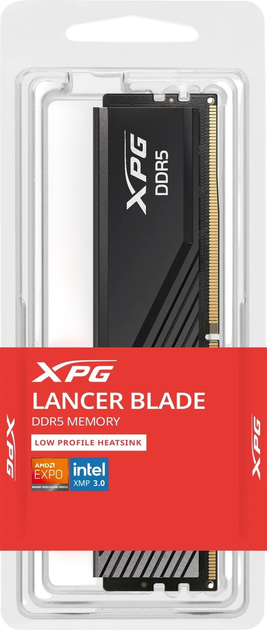 Pamięć RAM ADATA DDR5-6000 16384MB PC5-48000 XPG Lancer Blade Black (AX5U6000C3616G-SLABBK) - obraz 3