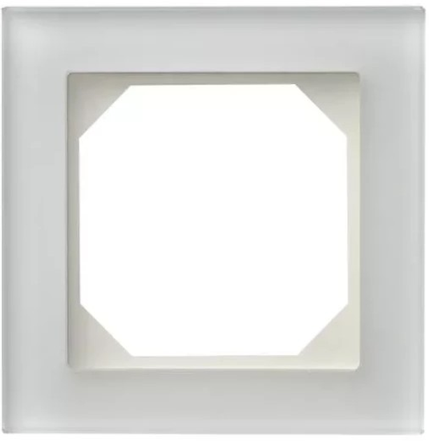 Ramka pojedyncza Liregus Epsilon White matted glass (K14-245-01 E/WG) - obraz 1