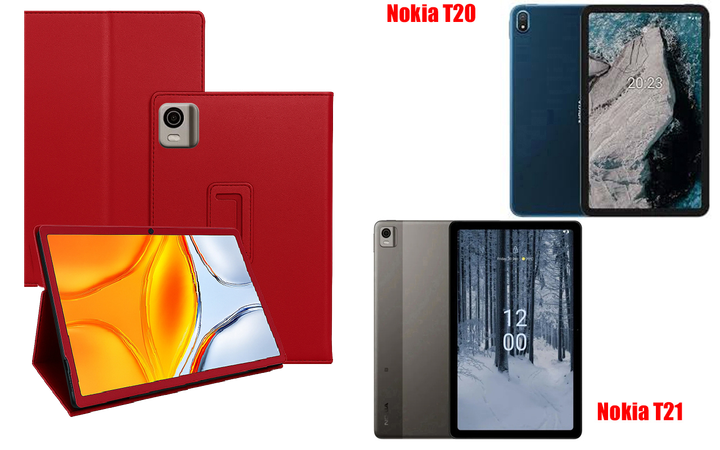 Чехол-подставка CRAYTON для Nokia T20, Nokia T21 – стиль, защита и ручная сборка, цвет Красный - Фото 1 Чехол-подставка CRAYTON для Nokia T20, Nokia T21 – стиль, защита и ручная сборка, цвет Красный - изображение 1