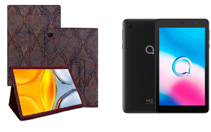 Чехол-подставка CRAYTON для Alcatel 1T 7 4G (9013X) – стиль, защита и ручная сборка, цвет Пестрый - Фото 1 Чехол-подставка CRAYTON для Alcatel 1T 7 4G (9013X) – стиль, защита и ручная сборка, цвет Пестрый - изображение 1