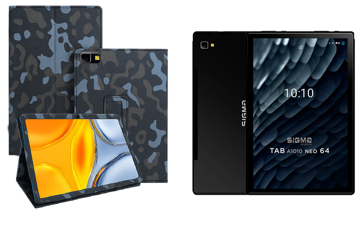Чехол-подставка CRAYTON для Sigma mobile Tab A1010 4G, Tab A1010 Neo – стиль, защита и ручная сборка, цвет Хаки зима - Фото 1 Чехол-подставка CRAYTON для Sigma mobile Tab A1010 4G, Tab A1010 Neo – стиль, защита и ручная сборка, цвет Хаки зима - изображение 1