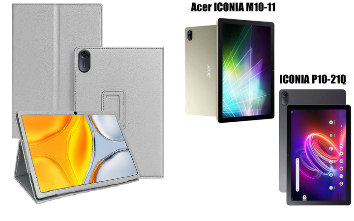 Чохол-підставка CRAYTON для Acer ICONIA M10-11, ICONIA P10-21Q – стиль, захист і ручна збірка, колір Срібло - Фото 1 Чохол-підставка CRAYTON для Acer ICONIA M10-11, ICONIA P10-21Q – стиль, захист і ручна збірка, колір Срібло - зображення 1