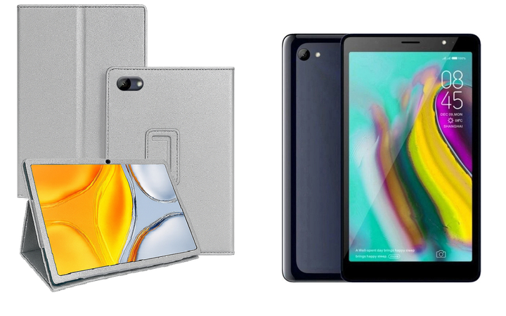 Чехол-подставка CRAYTON для Tecno Tab 7 P704a – стиль, защита и ручная сборка, цвет Серебро - Фото 1 Чехол-подставка CRAYTON для Tecno Tab 7 P704a – стиль, защита и ручная сборка, цвет Серебро - изображение 1