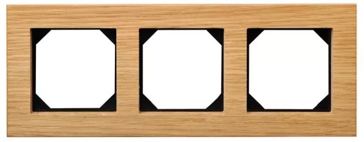 Рамка потрійна Liregus Epsilon Oak Wood (K14-245-03 E/OW) - зображення 1