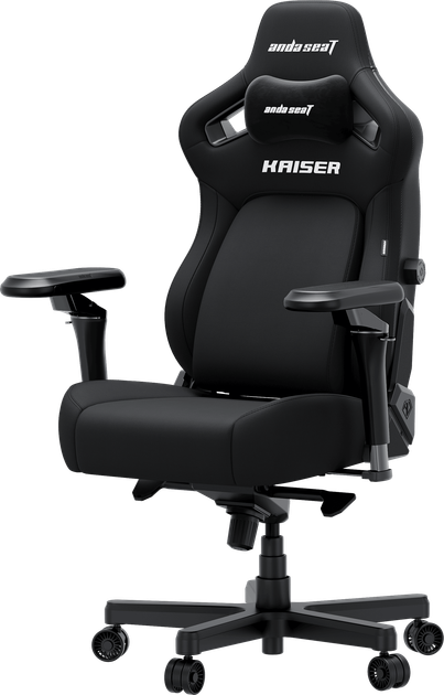 Fotel gamingowy Anda Seat Kaiser 4 V2 Size XL Black Fabric (AD12YDDC-XLL-20-B-CF-03) - obraz 3