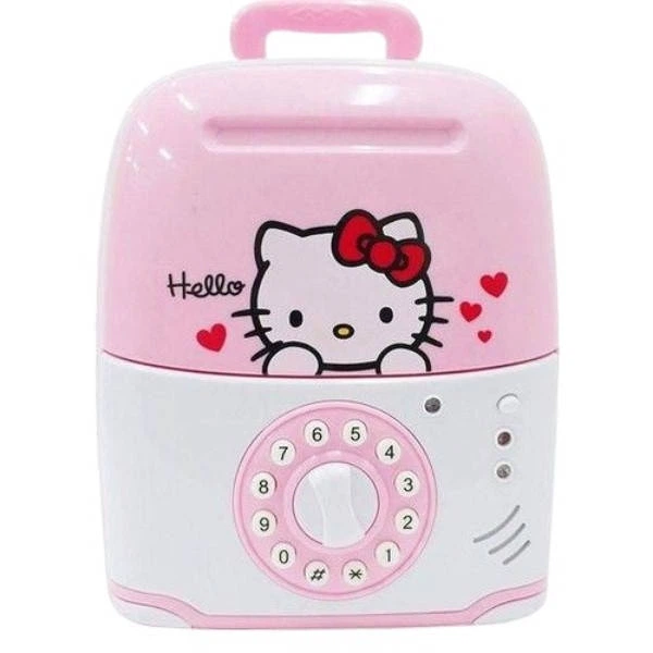 Копилка сейф чемоданчик Hello Kitty Pink - Фото 1 Копилка сейф чемоданчик Hello Kitty Pink - изображение 1