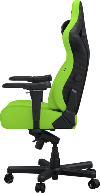 Fotel gamingowy Anda Seat Kaiser 4 Size XL Cyber Green PVC (AD12YDDC-XLL-20-C-PV/C-01) - obraz 6