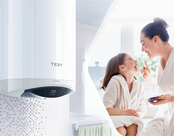 Водонагреватель Tesy Modeco Cloud GCV 1204724D C22 ECW 120 л, 2,4 кВт, "сухой" ТЭН, вертикальный, цилиндрический, белый (305085) - изображение 2