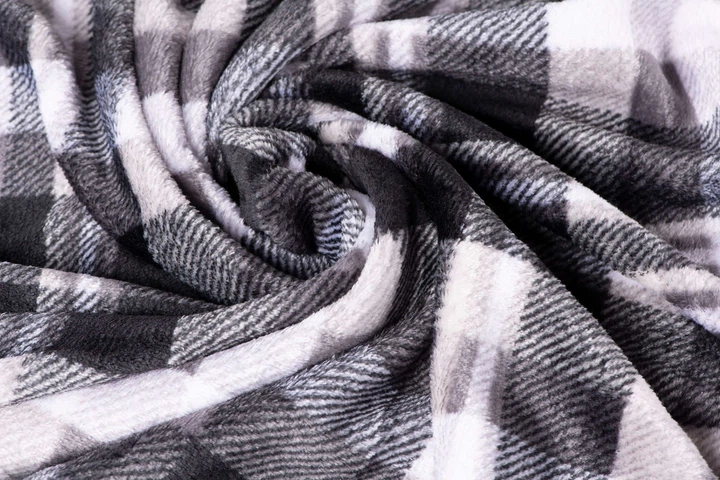 Плед Ardesto Flannel 200х220см серая клетка (ART0102PB) - изображение 4