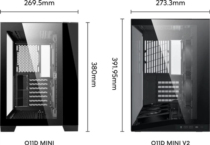 Obudowa Lian Li O11 Dynamic Mini V2 Black (G99.O11DMIV2X.00) - obraz 9