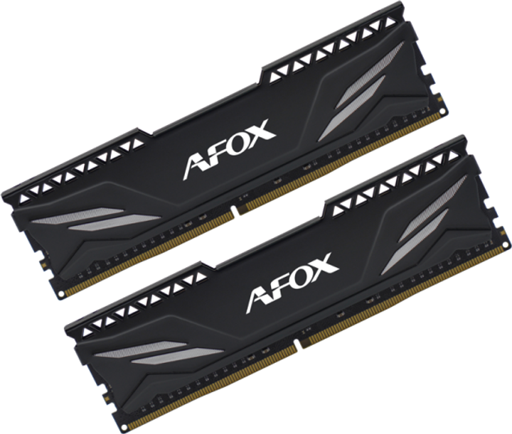 Оперативна память AFOX DDR4-3200 65536MB PC4-25600 (Kit of 2x32768) Gaming Black (AFLD464PX1CADB) - зображення 1