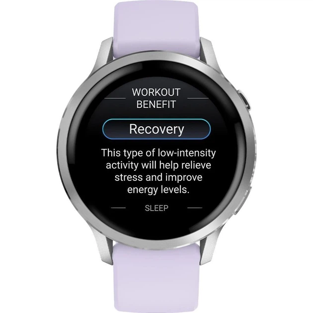 Смарт-часы Garmin Venu 4 41mm Silver with Periwinkle Silicone Band (010-03013-01) [146405] - изображение 4