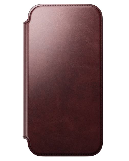 Кожаный чехол-книжка Nomad Modern Folio Horween Burgundy для iPhone 17 Pro - Фото 7 Кожаный чехол-книжка Nomad Modern Folio Horween Burgundy для iPhone 17 Pro - изображение 7