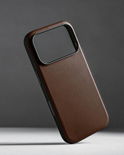 Кожаный чехол Nomad Modern Brown для iPhone 17 Pro - изображение 2