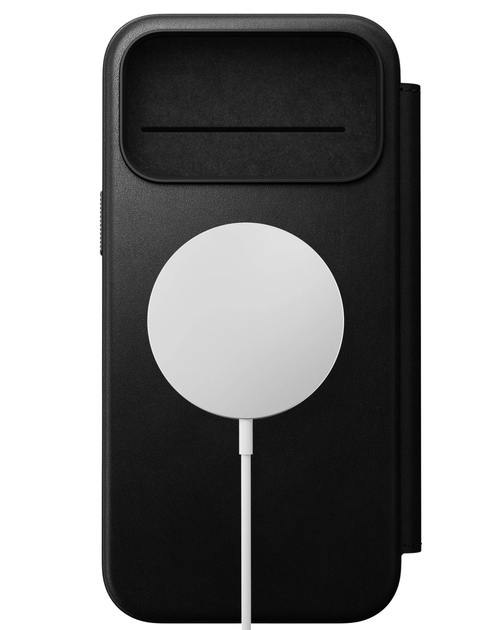 Кожаный чехол-книжка Nomad Modern Folio Black для iPhone 17 Pro - изображение 13