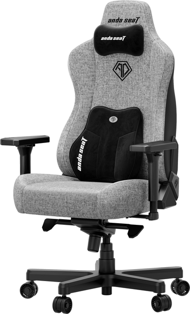 Fotel gamingowy Anda Seat Kaiser 3E Size XL Grey Fabric (AD23YC-XL-09-G-CF-G01) - obraz 3
