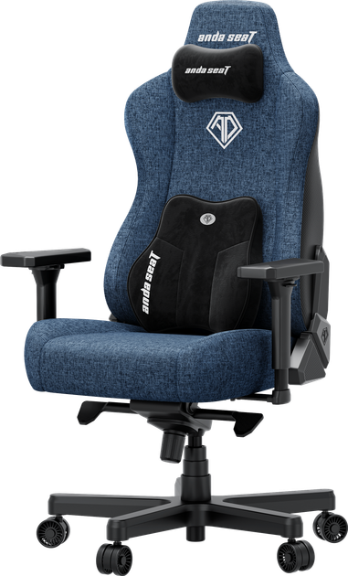 Fotel gamingowy Anda Seat Kaiser 3E XL Dark Blue Fabric (AD23YC-XL-09-S-CF-S01) - obraz 3