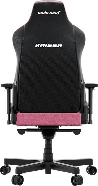 Fotel gamingowy Anda Seat Kaiser 3E XL Pink Fabric (AD23YC-XL-09-P-CF-P01) - obraz 4