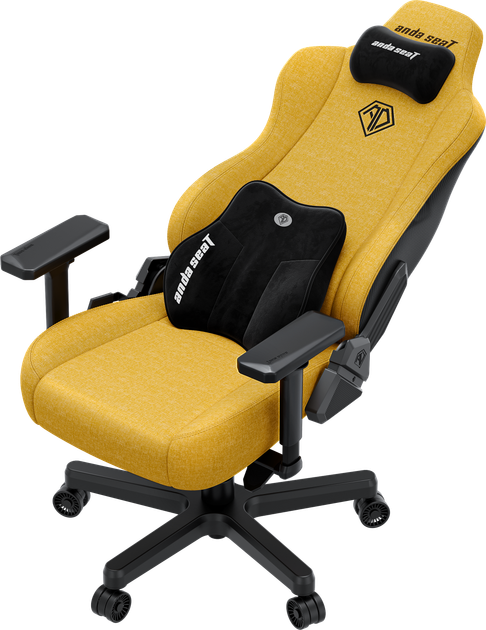 Крісло ігрове Anda Seat Kaiser 3E XL Bright Yellow Fabric (AD23YC-XL-09-Y-CF-Y01) - зображення 6