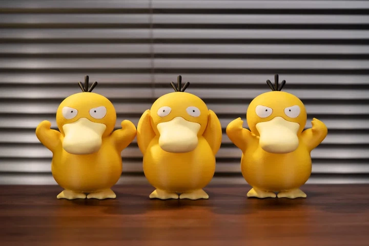 Набір колекційних друкованих фігурок Покемон Psyduck 3 шт (Псайдак) для фанатів аніме. Aivory - Фото 2 Набір колекційних друкованих фігурок Покемон Psyduck 3 шт (Псайдак) для фанатів аніме. Aivory - изображение 2