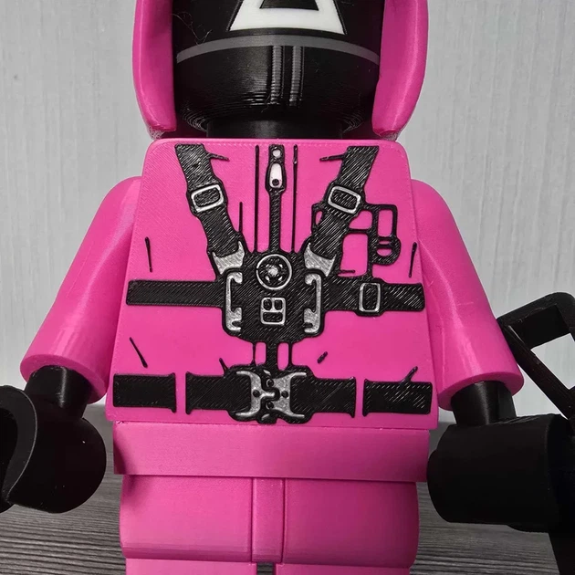 Колекційна друкована фігурка Солдат "Гра в кальмара" стиль LEGO . Aivory - изображение 8